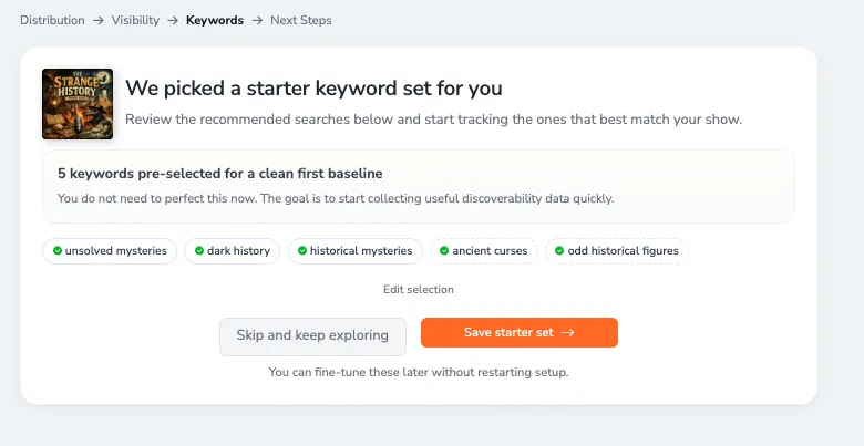 Onboarding Keywords