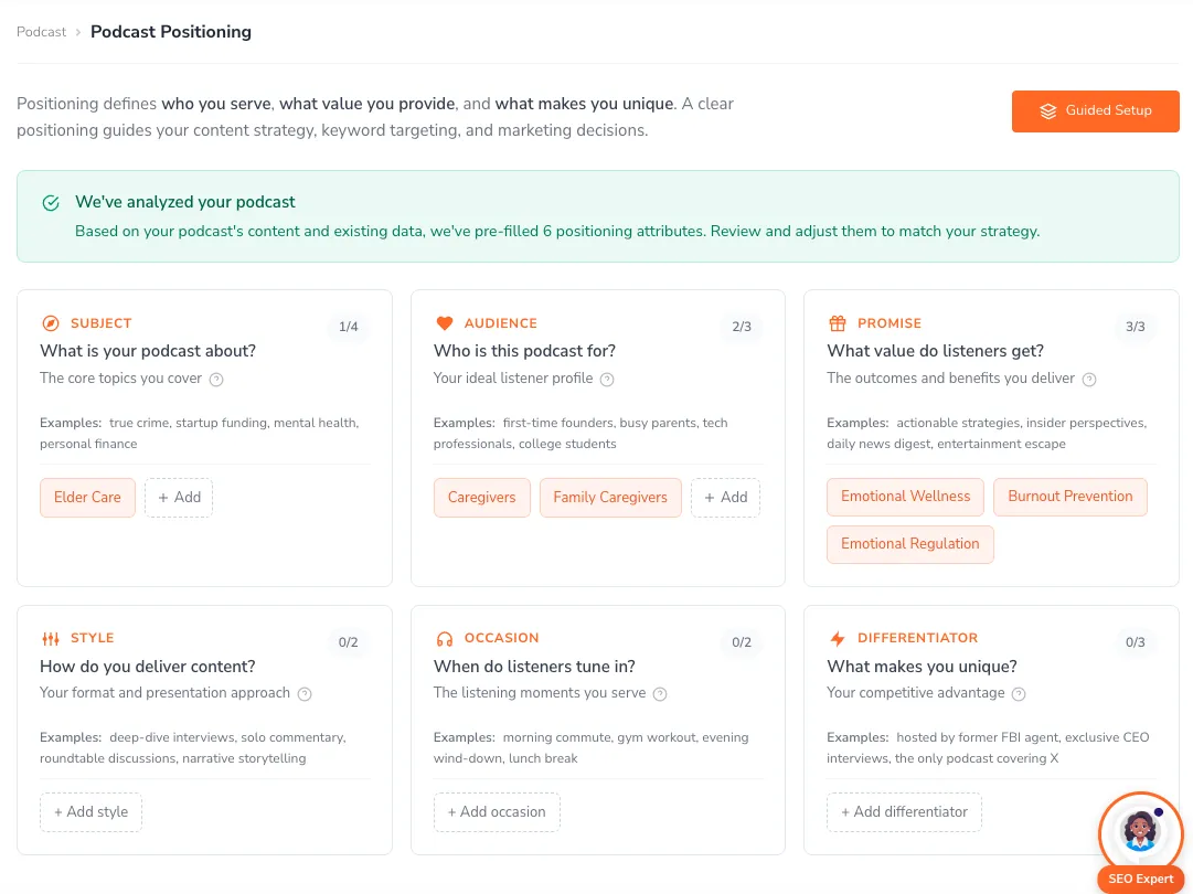 Positioning Dashboard
