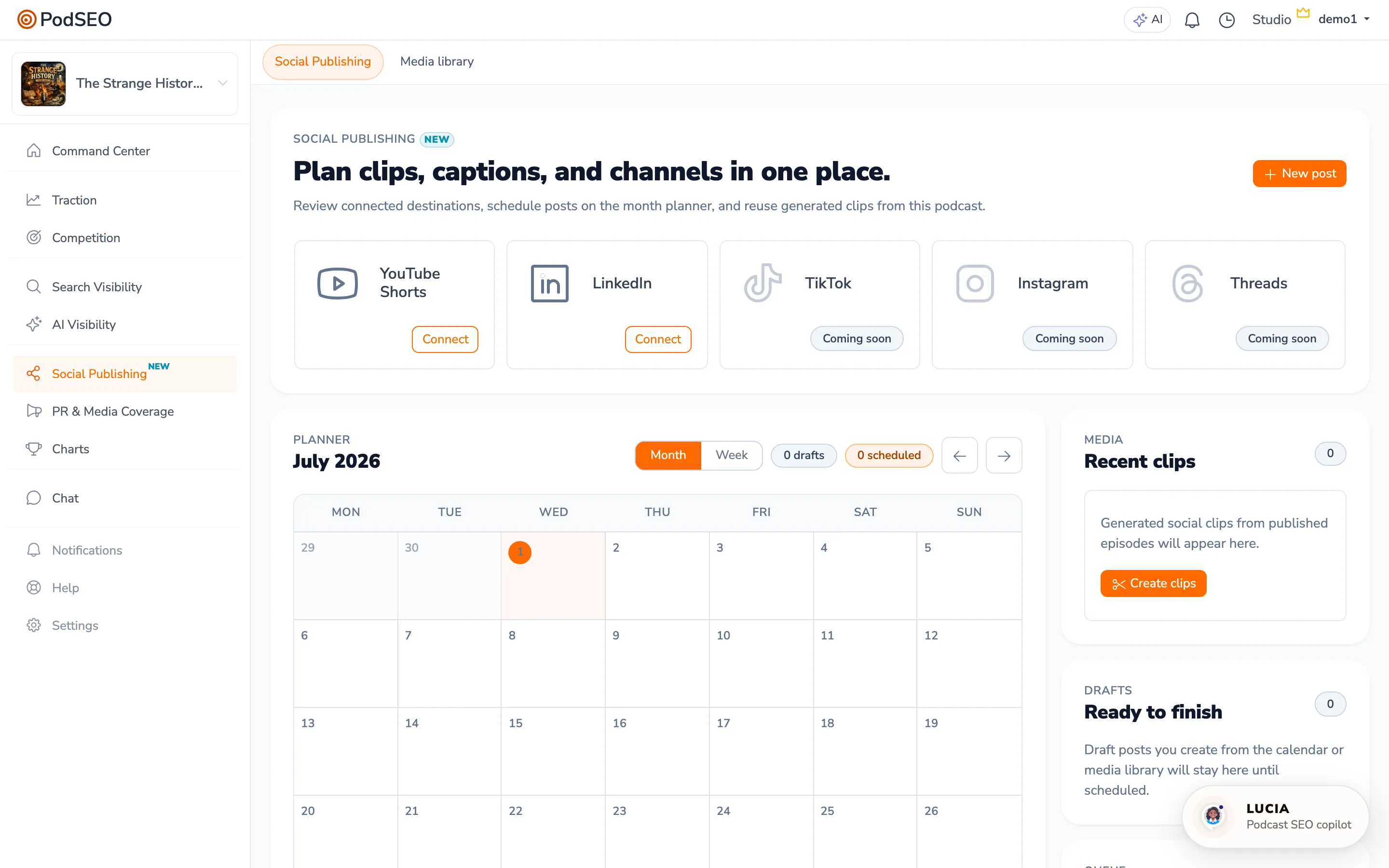 Social Publishing Dashboard